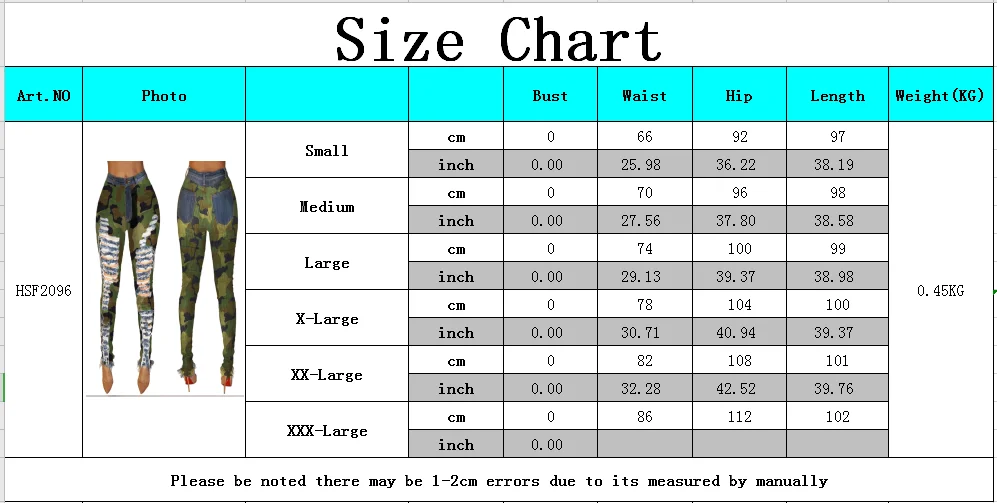 HSF2096 Осенняя модная женская одежда камуфляжные полые брюки
