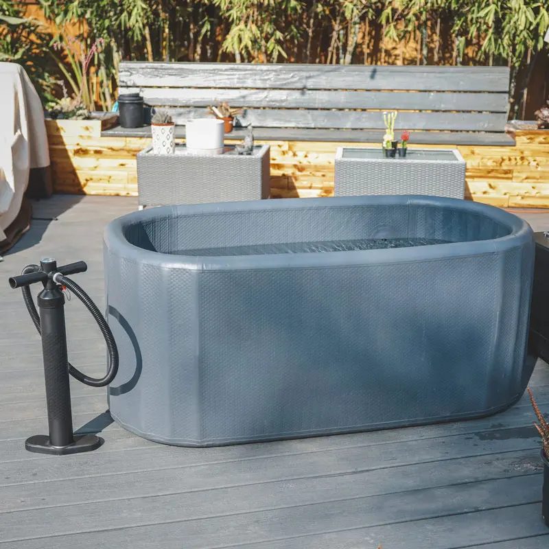 Wholesale Inflatable Ice Bath Cold Therapy Tub ice barrel bath pool OEM Icebath Ice Barrel For Sports/Athlete/Fitness Recovery