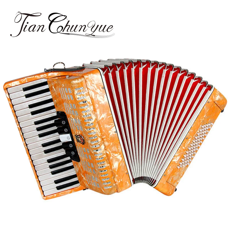 New-style 34 Keys 60 Bass New Original Keyboard Accordion Instrument 60 Bass Accordion For Adult