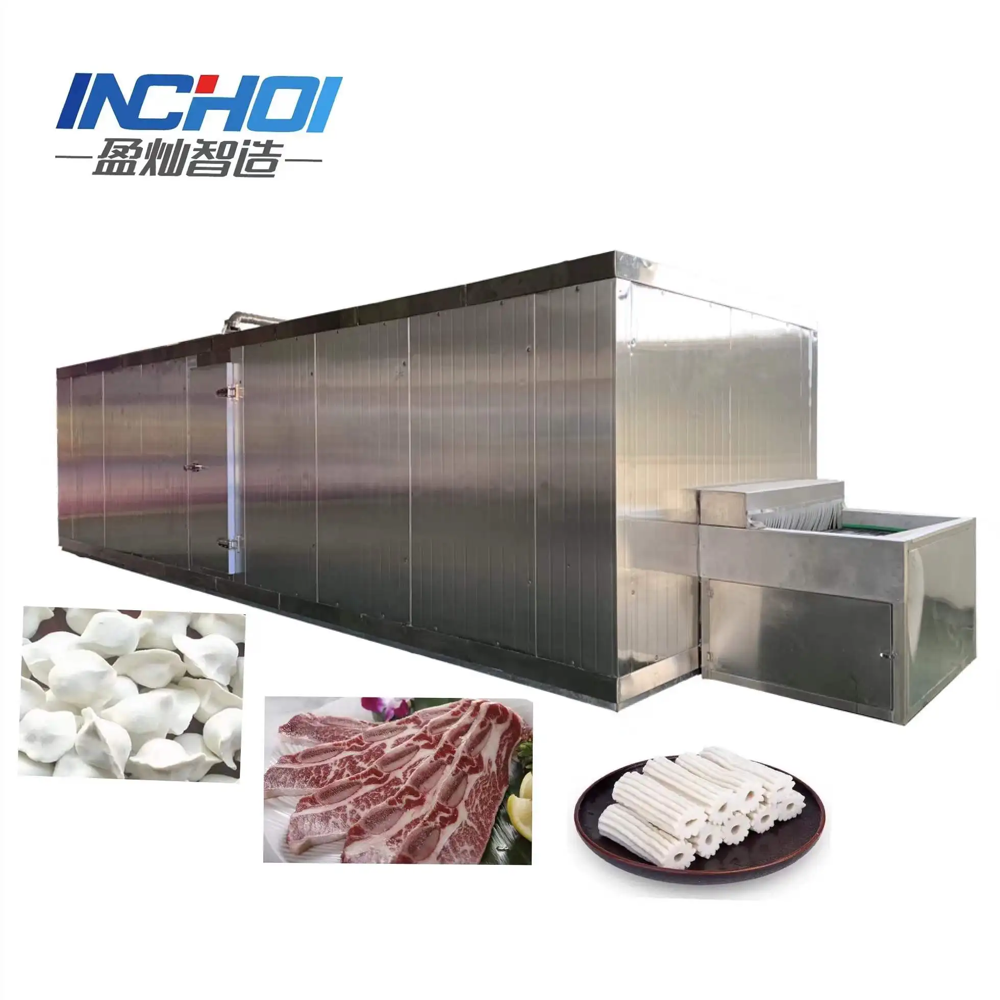 Manufacturer Price  iqf freezing equipment fast freezer IQF tunnel quick freezer Tunnel Quick Freezing Machine