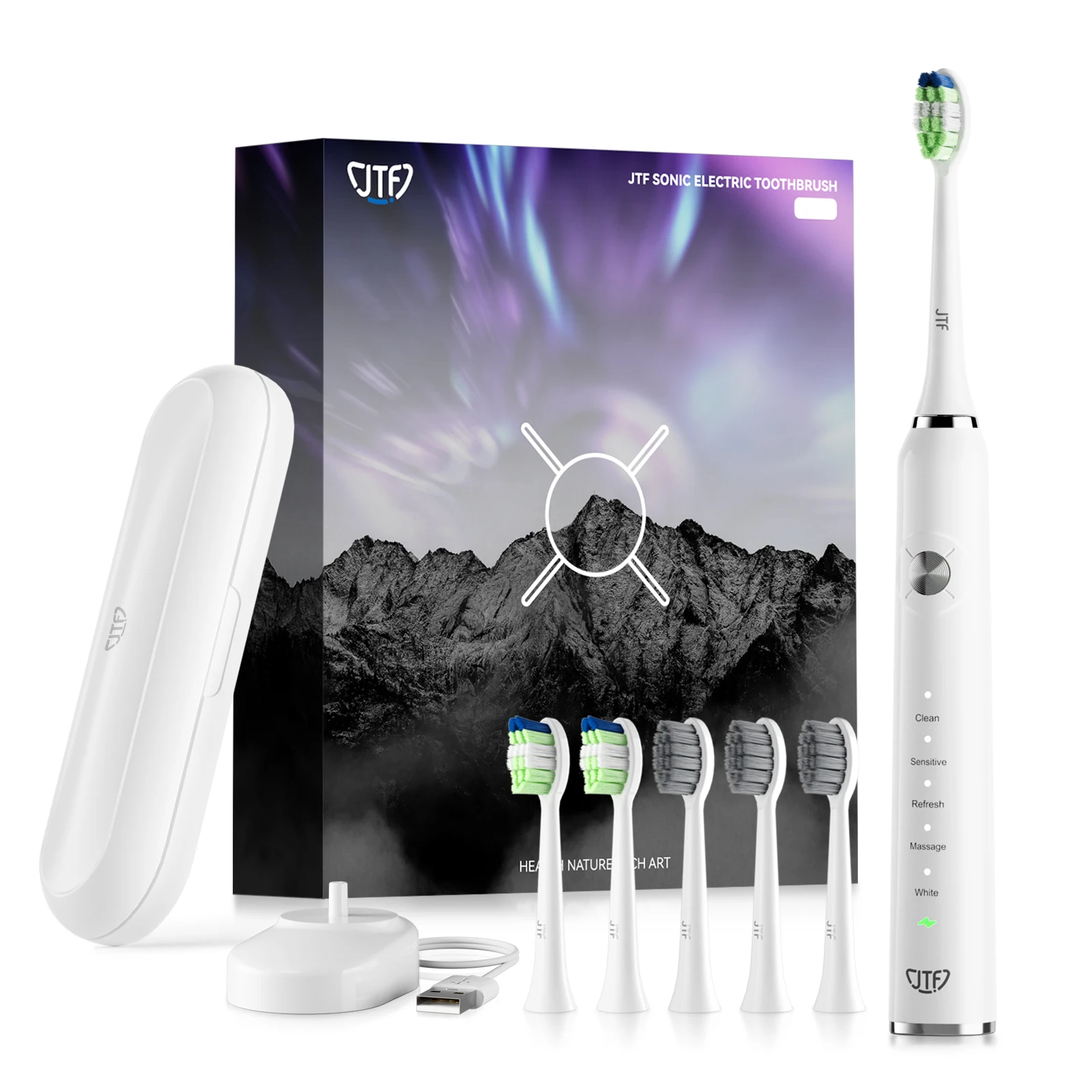 JTF Cheap Wholesale IPX7 Waterproof Electric Teeth Whitening Equipment Home Travel Dental Electric toothbrush