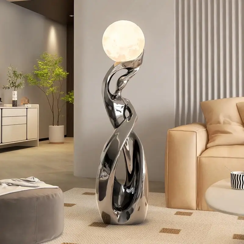 Customizable living room display luminous synthetic resin sculpture ornaments home decoration cartoon doll