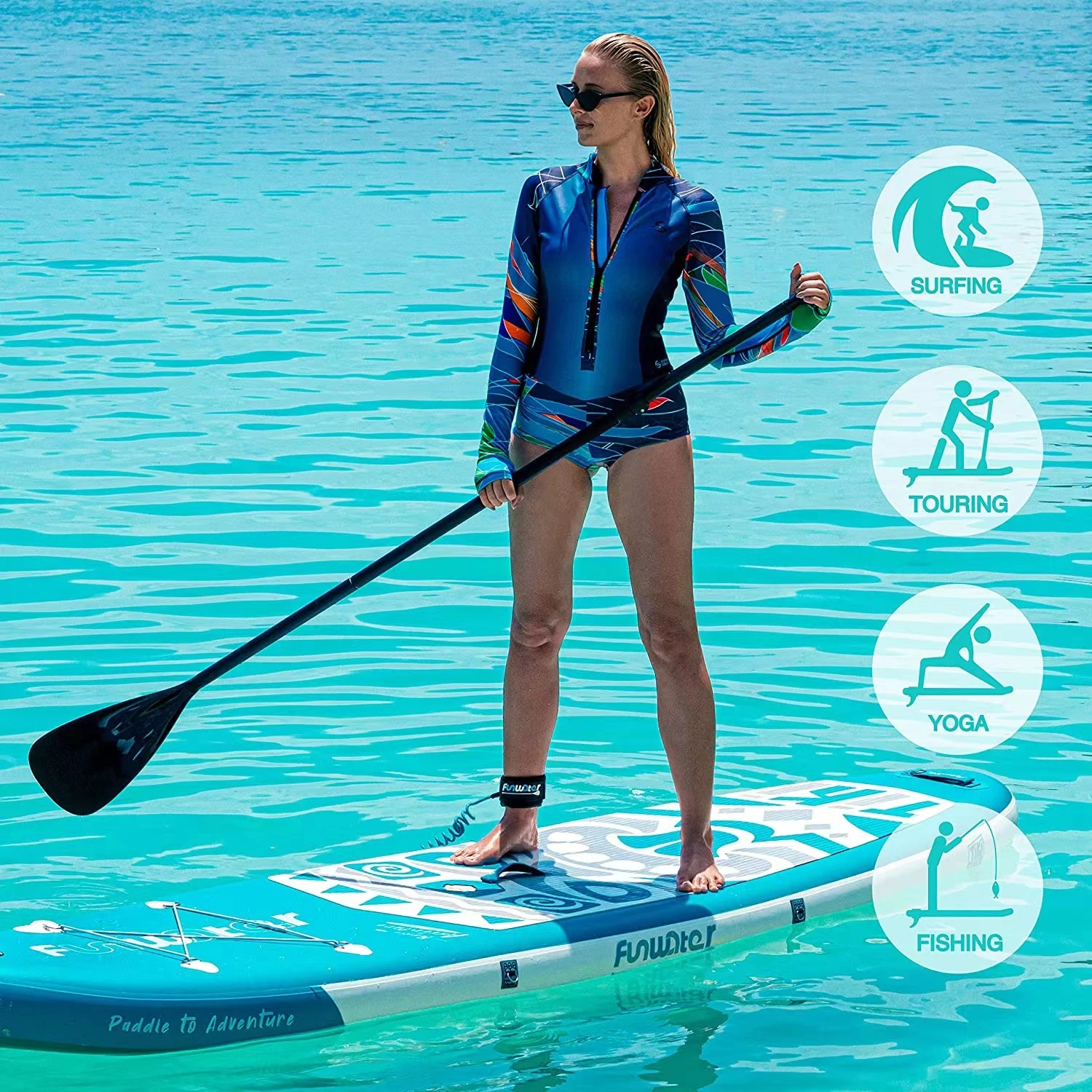 Rush Wave electric Surfboard Jet surfboard inflatable Puddle Board Water Surfing Waterplay surfboard