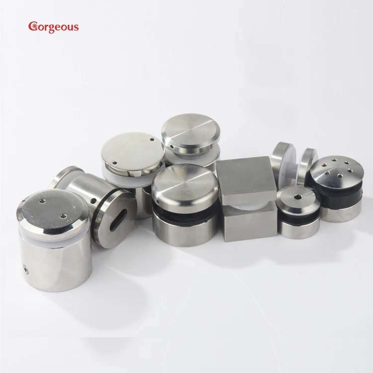 glass handrail brackets stainless steel standoff  handrail railing round cover stainless steel handrail accessories