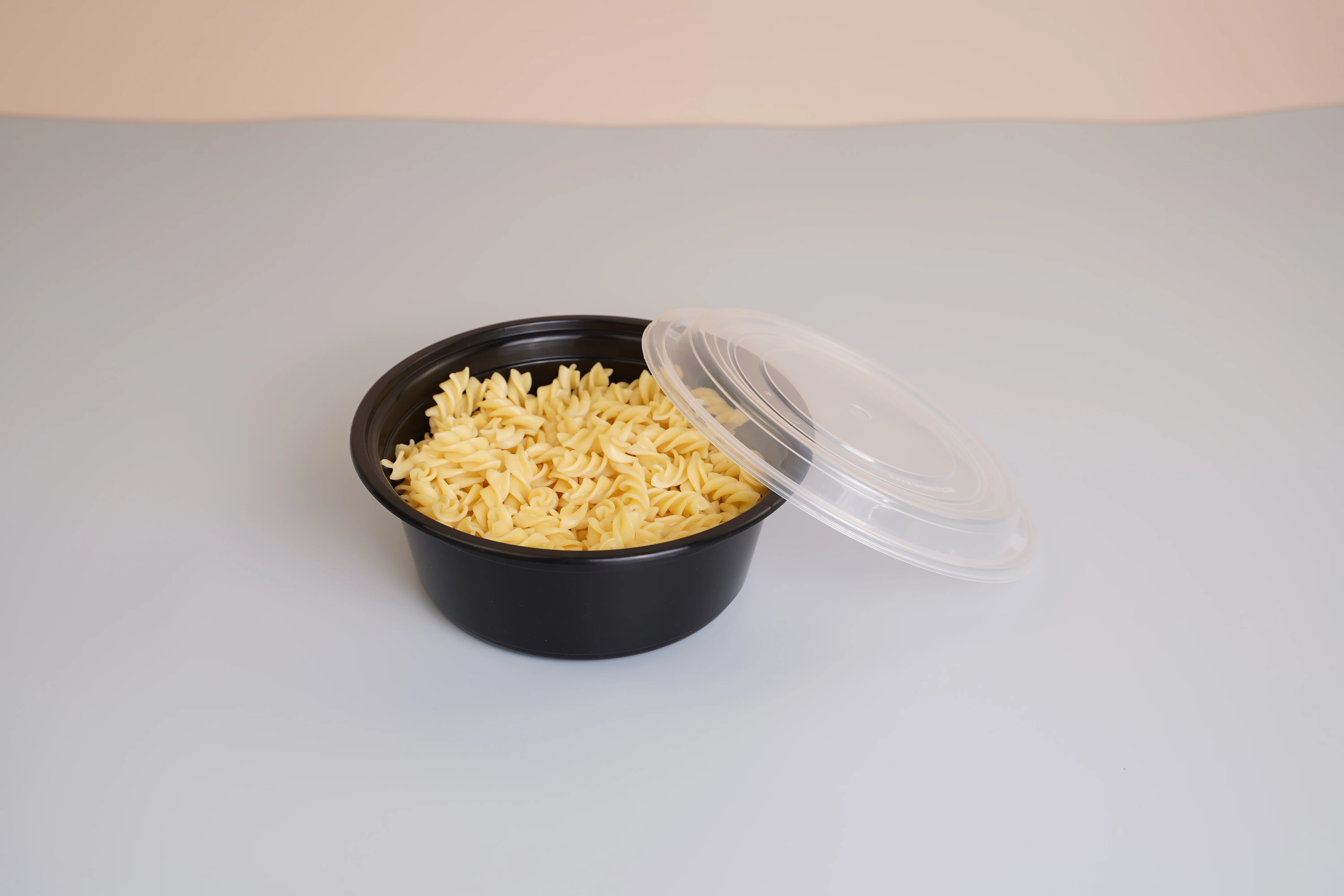 38oz 38 ounce 1100ml Round Reusable Heavy Duty Food Storage Container Food Grade Plastic Lunch Box Takeaway Bento Box with Lid