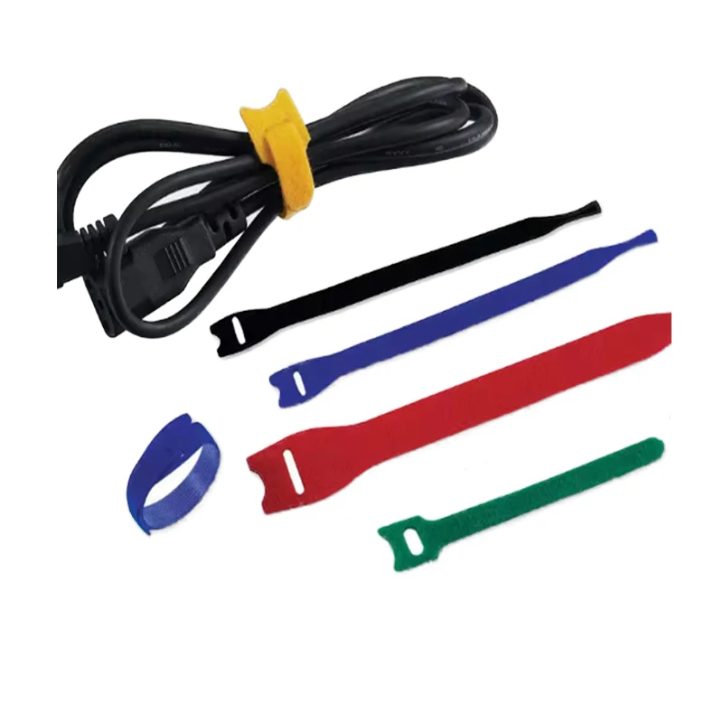 Manufacturer Wholesale Price Cable Management Velcro Ties Adjustable Cable Polyester Nylon Hook and Loop Adhesive Tape
