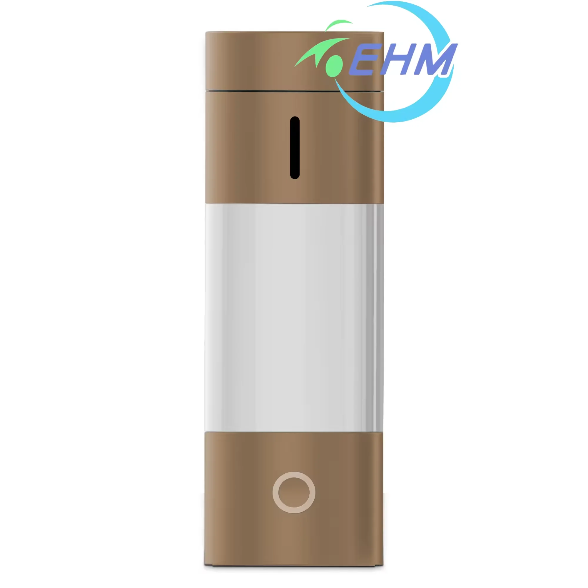 Hydrogen Water Bottle with 5000ppb PEM SPE Technology, 2024 Portable Hydrogen Water Ionizer Machine(Gold))