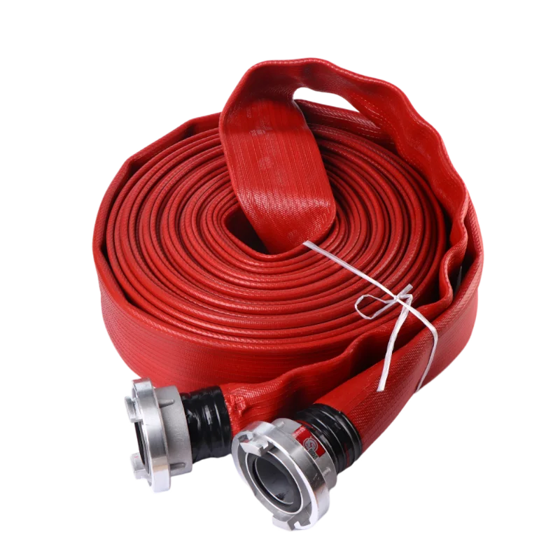 XHYXFire 6inch 8inch hot sale durable tpu pvc fire fighting truck hose gas oil foam delivery hose with nozzle