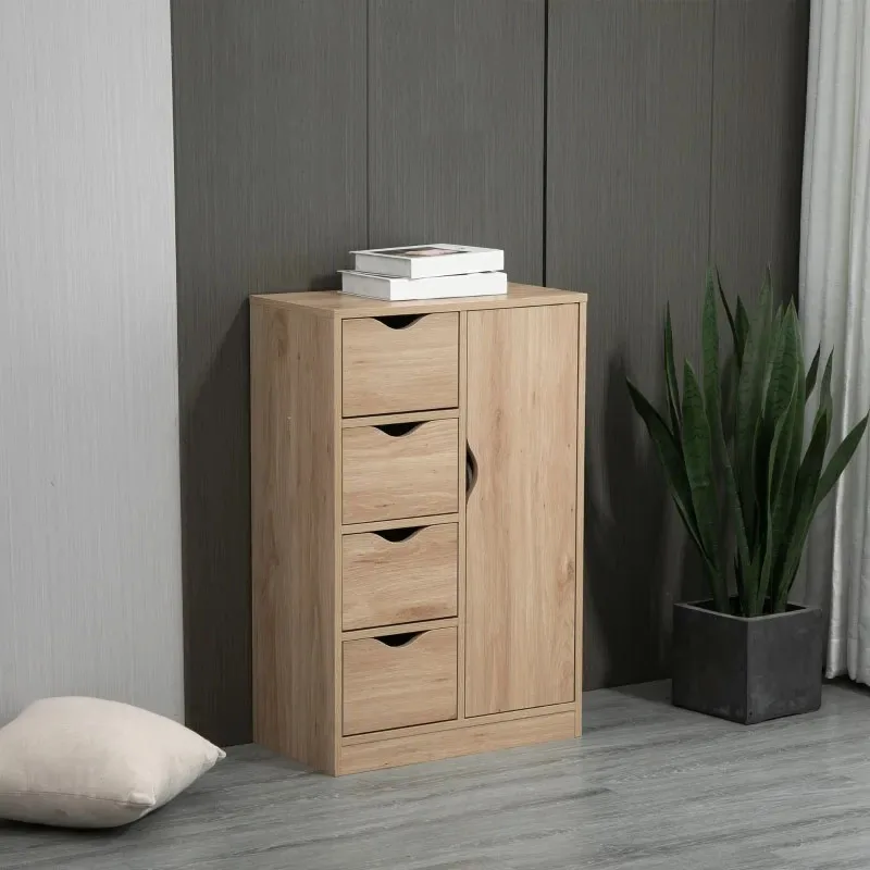 Factory custom spot freestanding lockers with 4 drawers and doors floor-to-ceiling cabinet white wood grain two colors