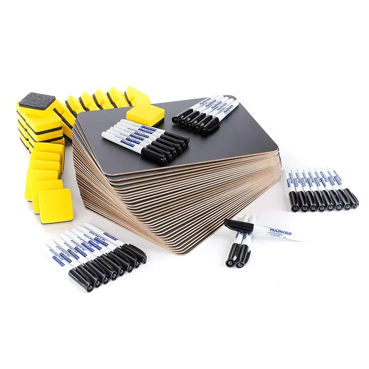 9 x 12 inches no frame small blackboard white board set mini writing lapboard double sided dry erase board