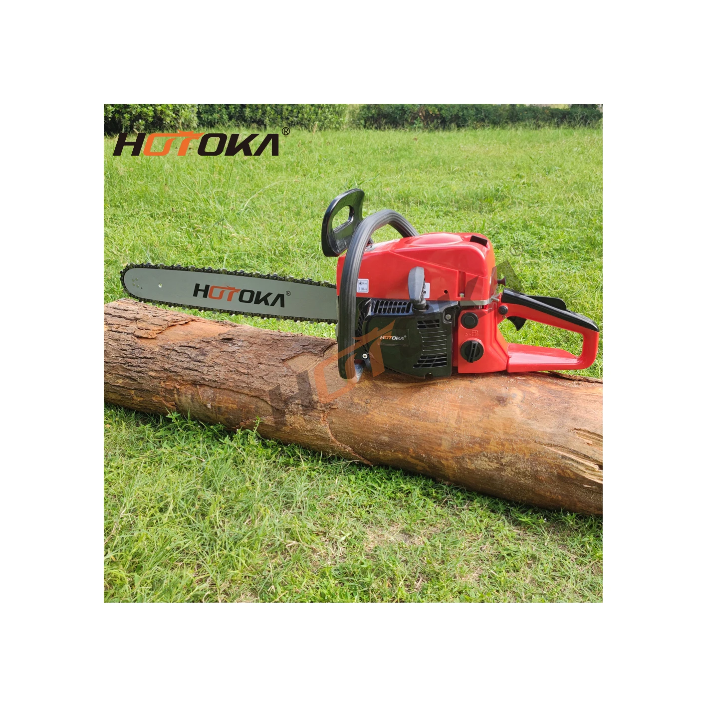 Professional 2.2Kw 2-Stroke Metal Engine 52cc Timbertecher Gasoline Chainsaw for Wood Cutting Industrial Grade OEM Supported