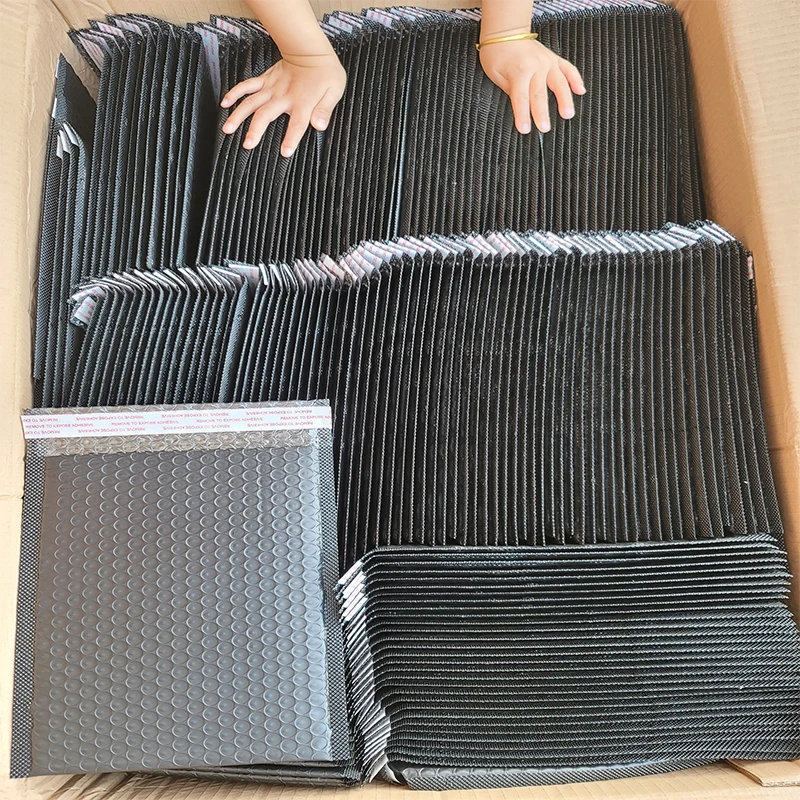 Упаковка на заказ пакет экспресс-доставки с упаковочной пузырчатой пленкой для отправки мягкая оберточная пленка металлическая пузырчатая почта