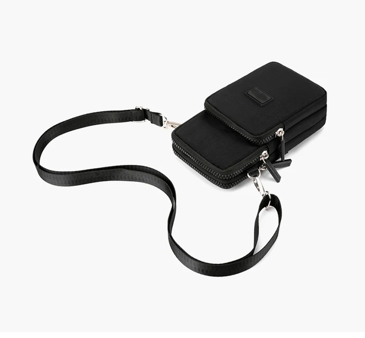 Наплечная сумка из полиэстера с логотипом 600D для мобильного телефона водонепроницаемая