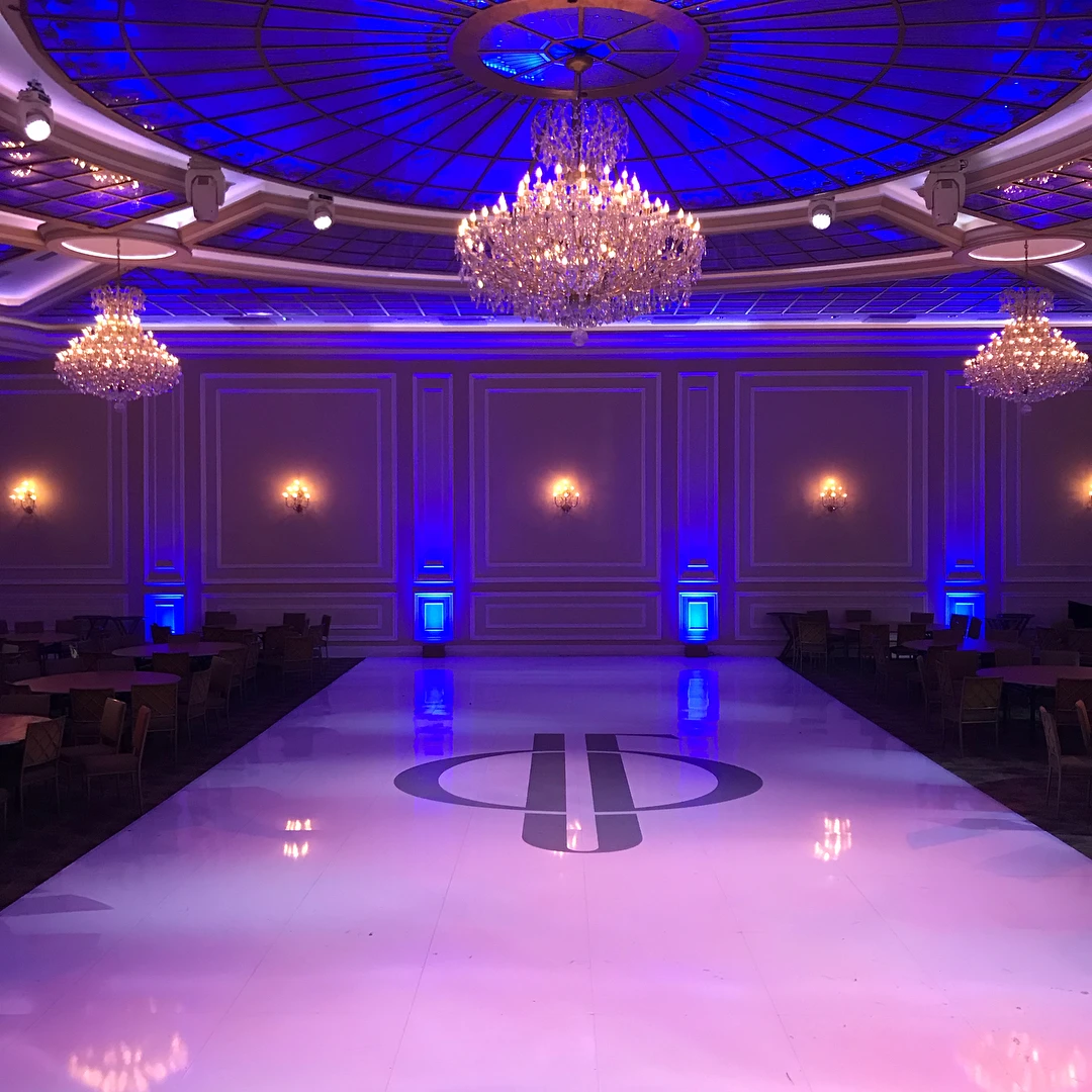 Портативная бесшовная платформа для танцев, белый съемный танцпол для банкета