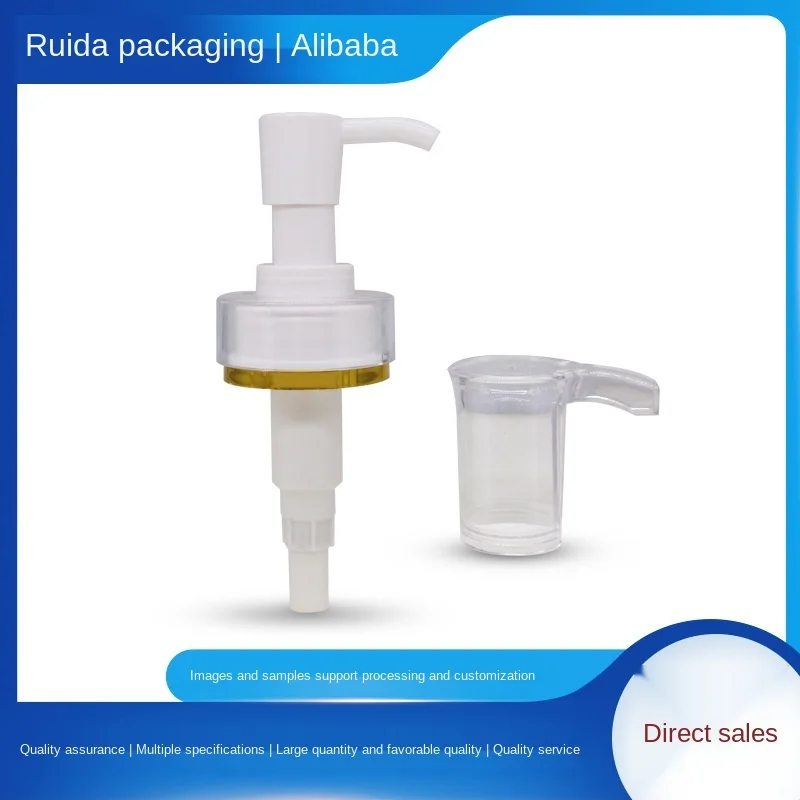 Factory Direct Sales 33Teeth bronzing acrylic Cleansing Oil/Make-up removing lotion large head Essential oil pump head