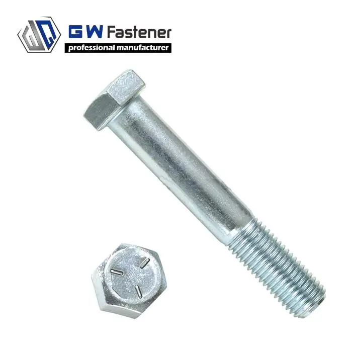 SAE Grade Cap Screws ASTM A307 Grade A ASTM A449 ASTM A354 Grade 2 5 8 Hex head cap screw bolt