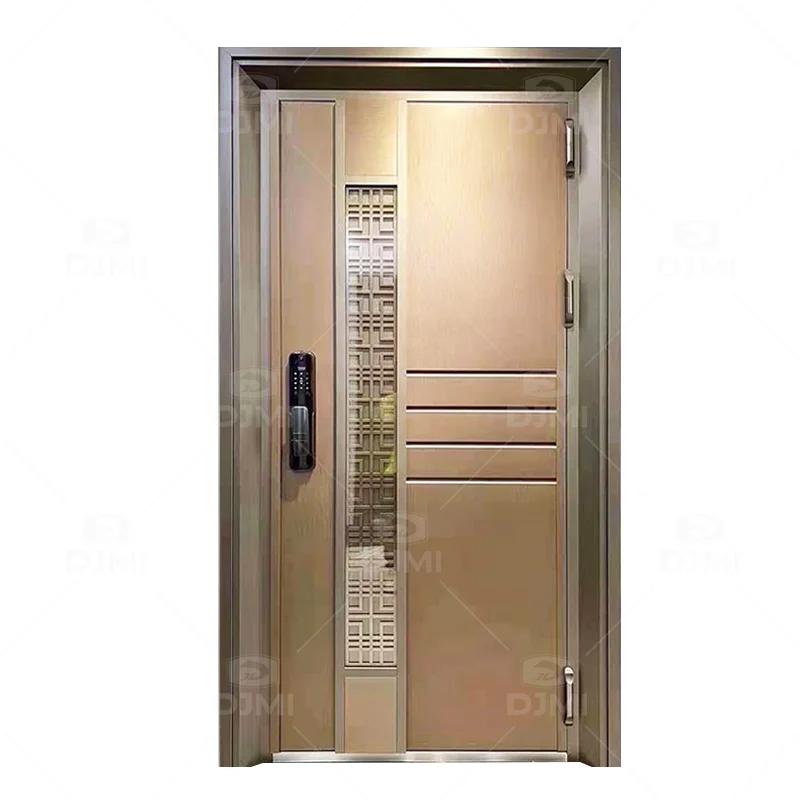 Chinese Manufacturer Cheap Price Bullet Proof Steel Door High Quality Steel Wood Door For Villa Wrought Iron Gate