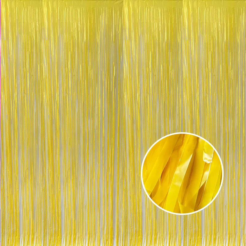 Factory direct sale 3c PE party curtain wedding Backdrop graduation Decoration supplies PE foil fringe curtain
