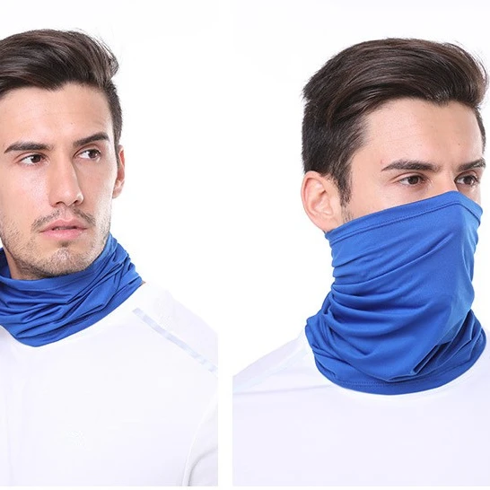 
Wholesale Ice Silk Summer Buffs Cycling Neck Gaiter Headband Scarf Wrap Outdoor Windproof Bandana Face Mask 