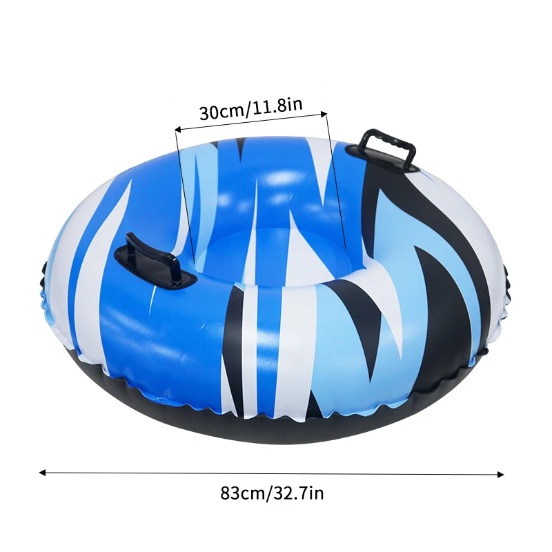 PVC inflatable ski ring Winter adult family sports thickened cold outdoor round inflatable ski ring style color