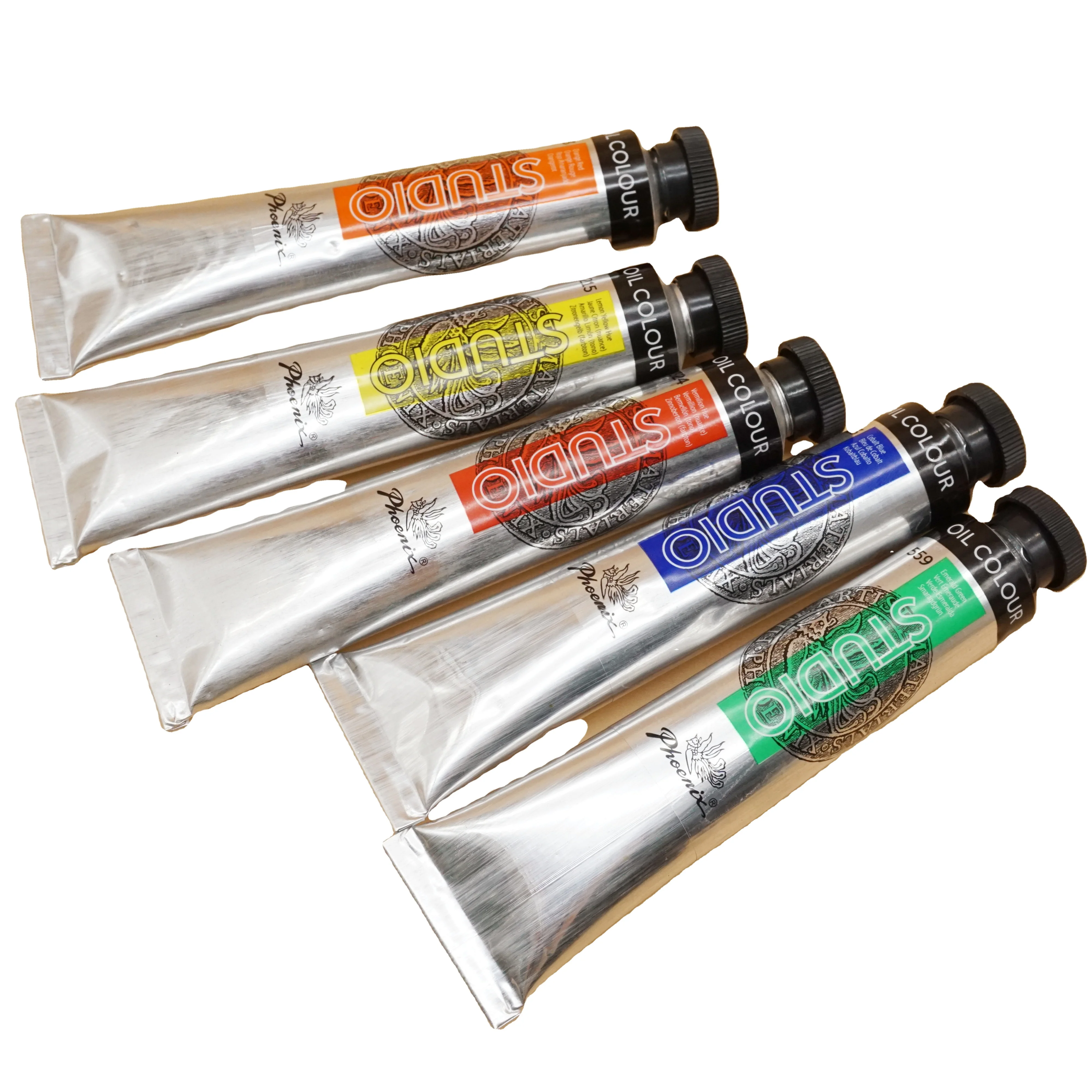 CE Certification Phoenix Oil Color Paint for Artist Painting Wholesale Aluminum oil paint tubes