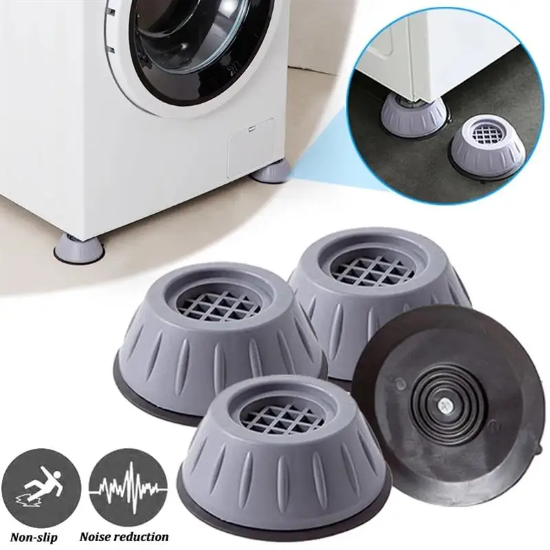 Washing Machine Refrigerator Support Pads Rubber Mat Slipstop Silent Universal Dampers Stand Anti Vibration Feet