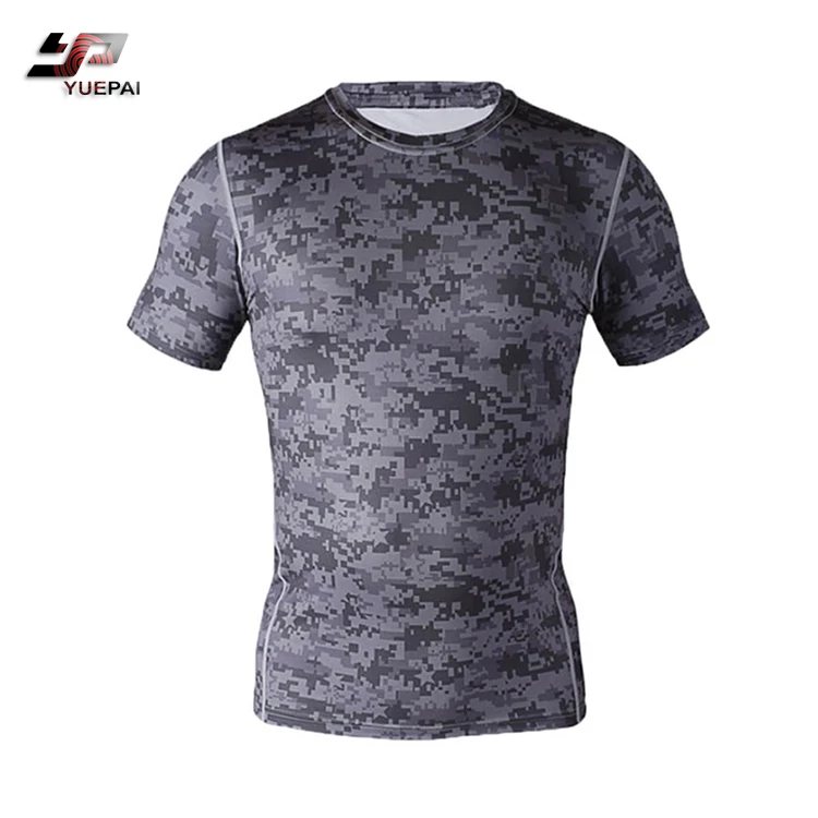 
High Quality bodybuilding muscle fitness t-shirt Cheap Compression tshirt Custom Printed Gym Clothing Men T Shirt 