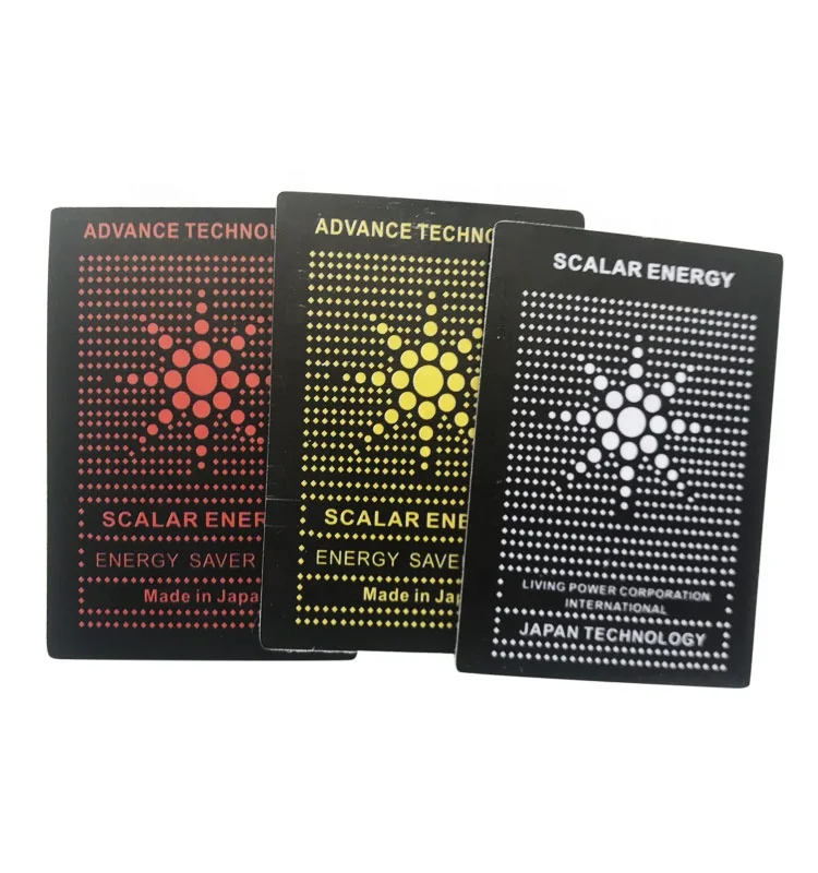 Hot Sale PVC Anti Radiation Sticker EMF/EMR Protection Chip, Radiation Protection Cell Phone Sticker