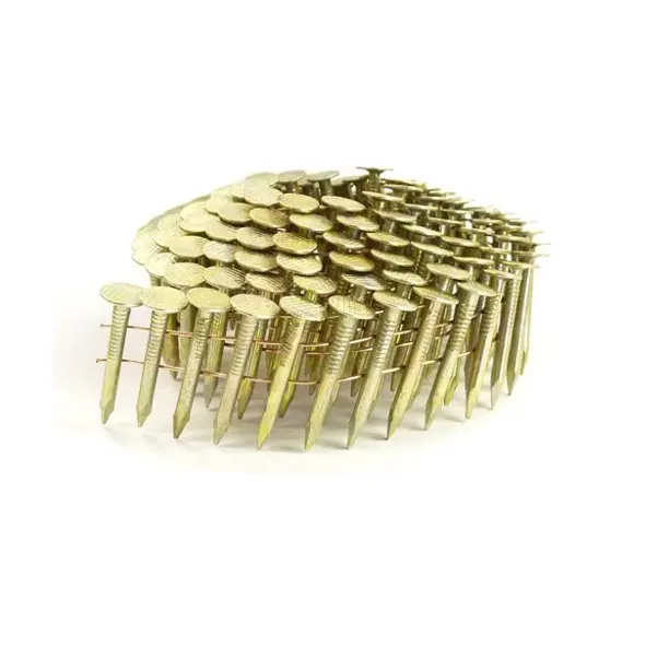 coil roofing nails pallet high quality factory supply electro-galvanized plastic top umbrella roofing nails hot sale hot dipped