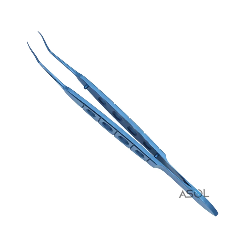 Hot selling medical ophthalmic lens implantation forceps intraocular lens tweezers 115mm