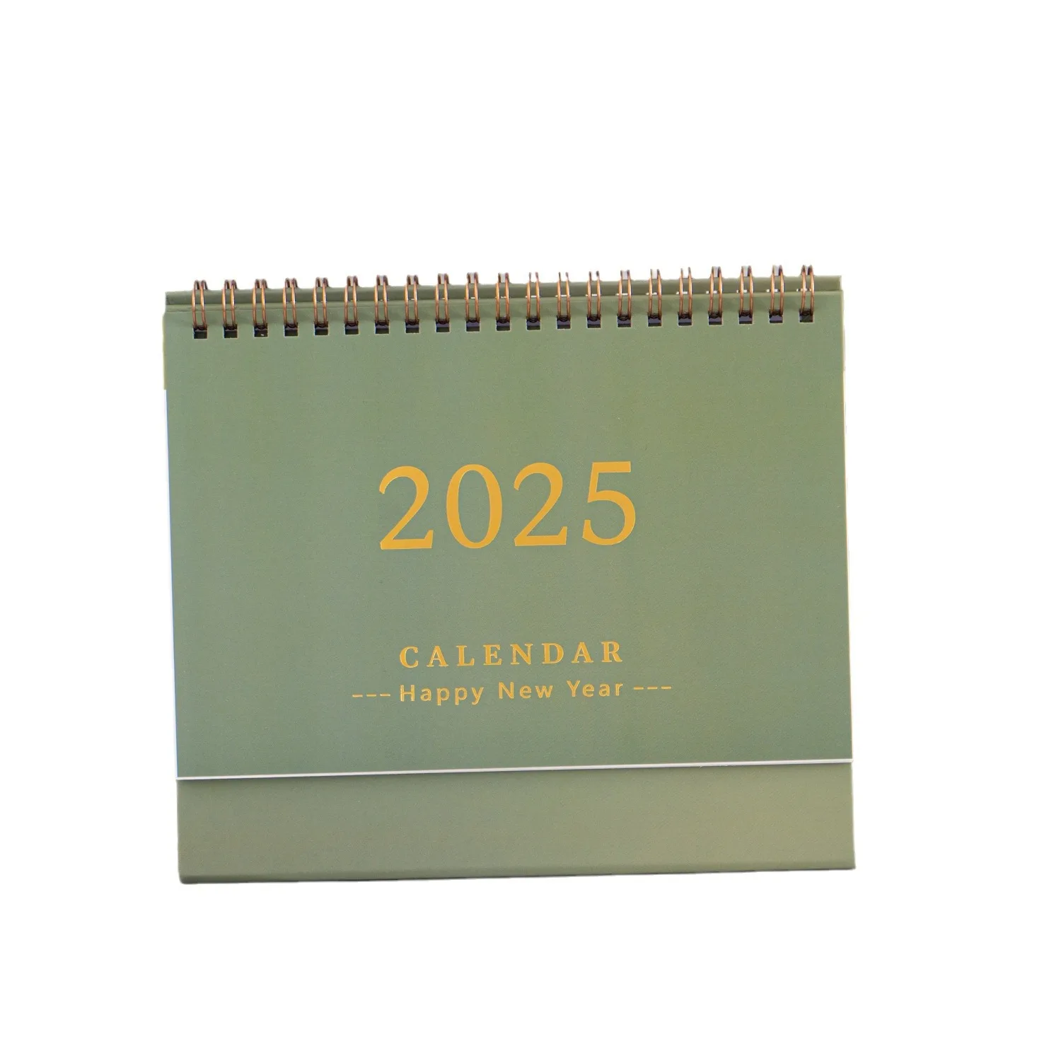 New 2025 desk calendar simple small fresh creative desktop decoration plan punch card notepad English calendar