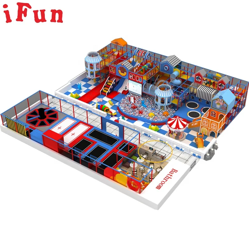 Indoor Kids Naughty Playground Equipment Ninja Course Adventure Park Tube Slides Soft Toddlers for Fun