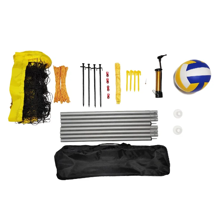 standard volleyball net set net volleyball uniform volleyball net set sport tool remote beach park sun pack