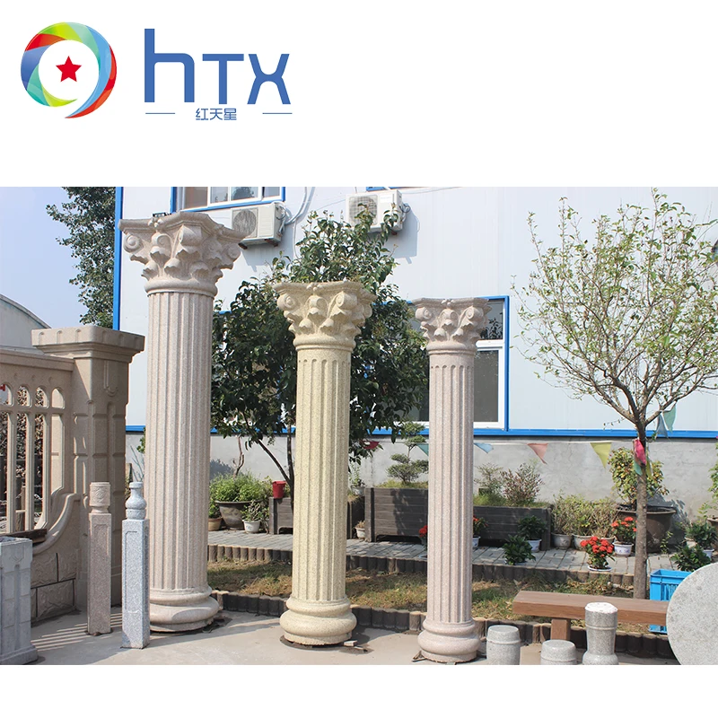 decoration roman pillars moulds Square stripe concrete column mould
