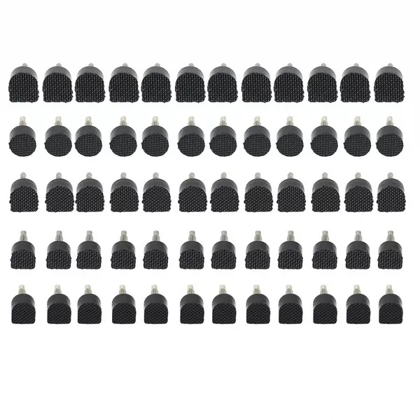 Black High Heel Replacement Tips Pin Heel Caps for Repair