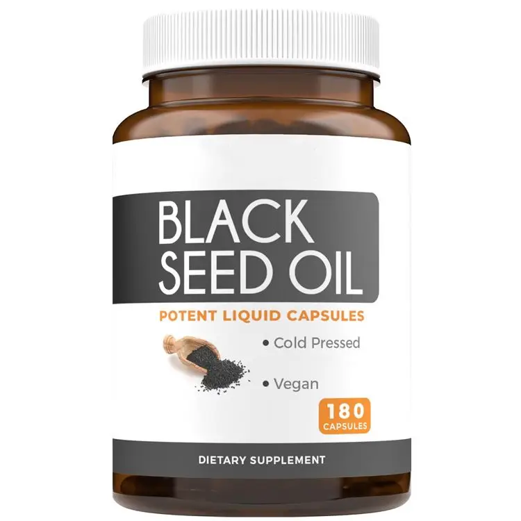 Wholesale Black Cumin Seed Oil 1000mg Black Seed Oil Softgel Capsules Supports Immune System Joints Hair Skin