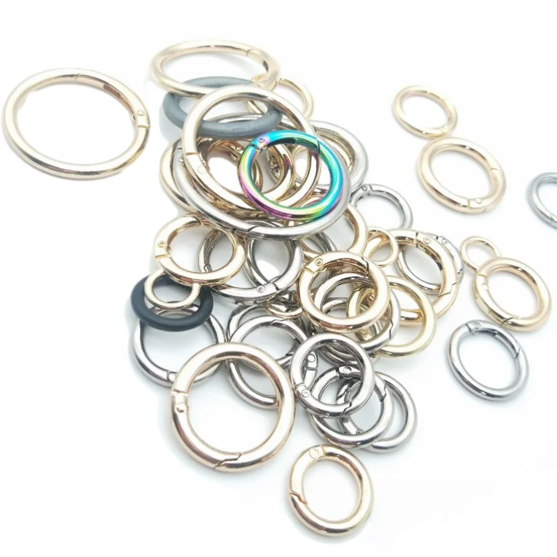 Factory Wholesale In Stock  High Quality Oring Buckle Metal Hardware Accessories 40mm Big Oval Rings For Bag