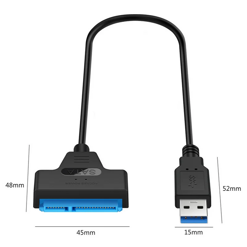 USB 3 0 SATA III кабель-переходник для жестких дисков 22PIN HDD кабель 7 + 15pin 2 5 дюймов HDD/SSD адаптер