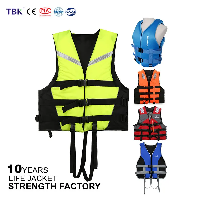 OEM Adult Lifeboat Liferaft Sea Fishing Survival Marine Portable Foam Oxford Neoprene Swimming Life Vest Safety Sola Life Jacket
