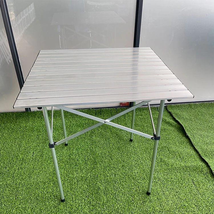High quality outdoor white adjustable portable picnic camping folding aluminum table