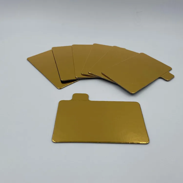 Custom Paper Black Golden Round Disc Cardboard for Cake