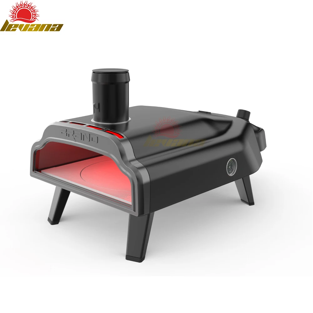 High quality smoker gas grill BBQ pizza oven outdoor gas charcoal grill with oven mini camping portable oven with Garden