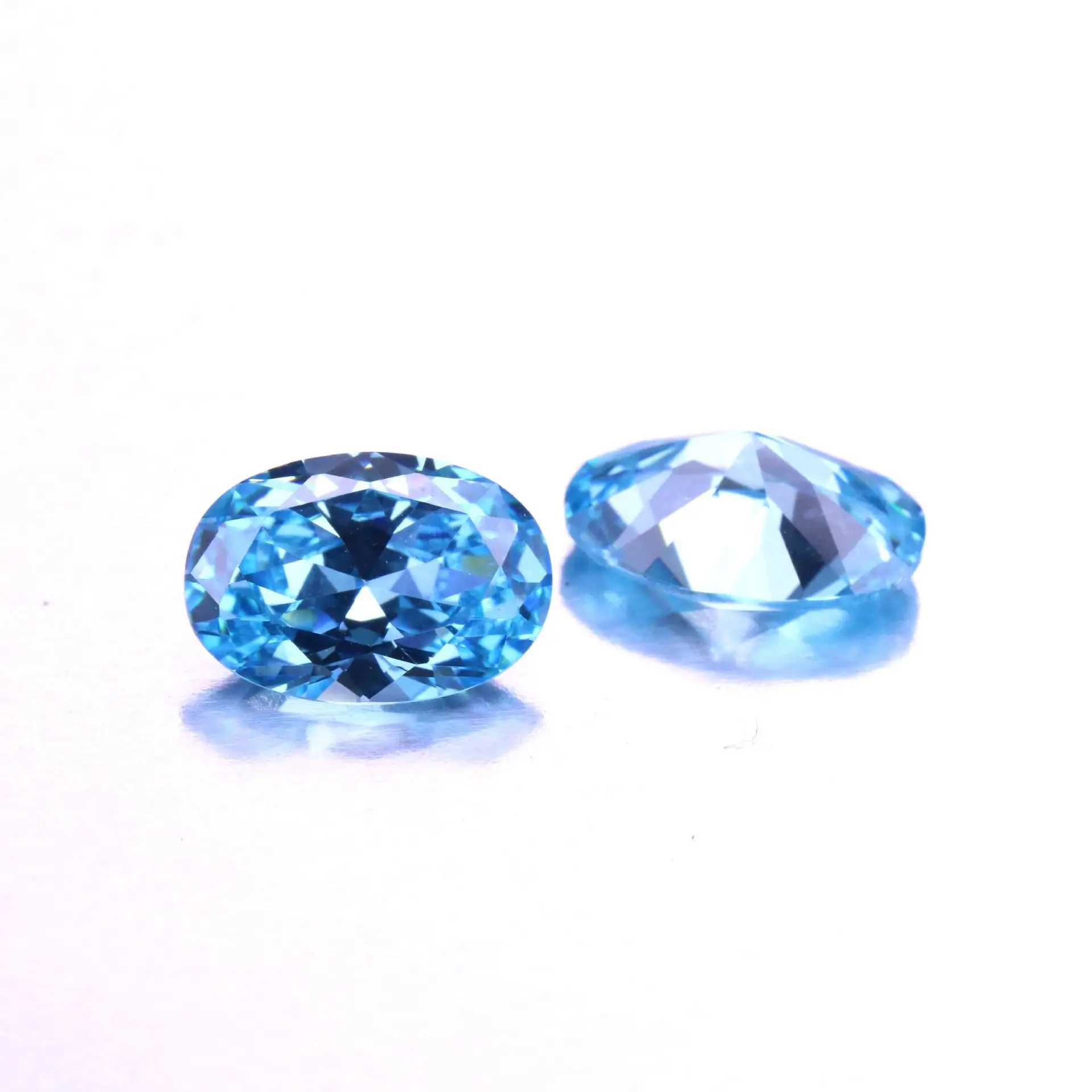 FLINT Wholesale Price Synthetic Stone Light Blue Lab Grown Sapphire Stone Light blue Pear Cut Sapphire Loose Gemstones