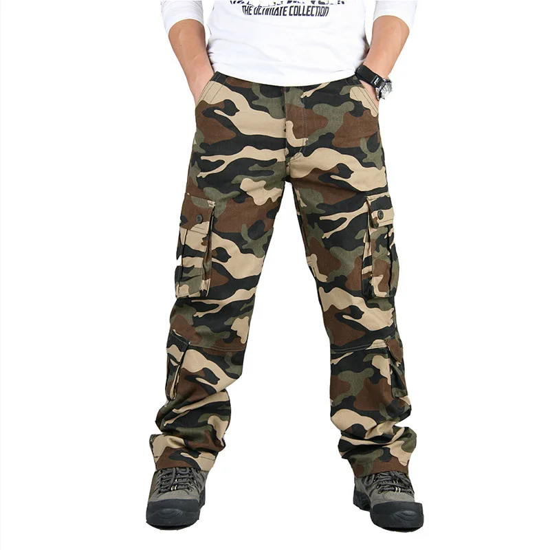 High Quality Low Price Casual Cotton Pants Men Camouflage Military Pants Cargo Pants For Men Army