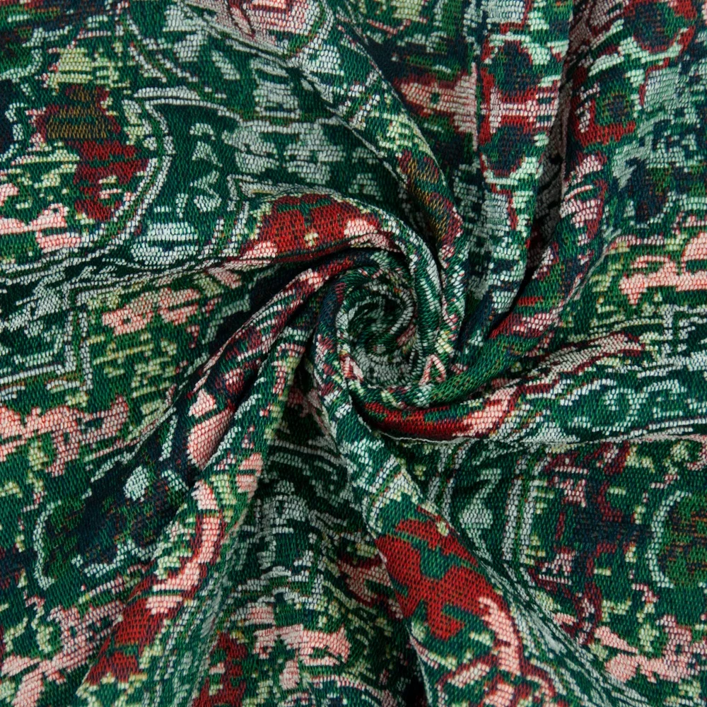 JinDian brand Custom Home Decor Upholstery Woven Textile Texture Sofa Fabric Floral Woven Jacquard Fabrics