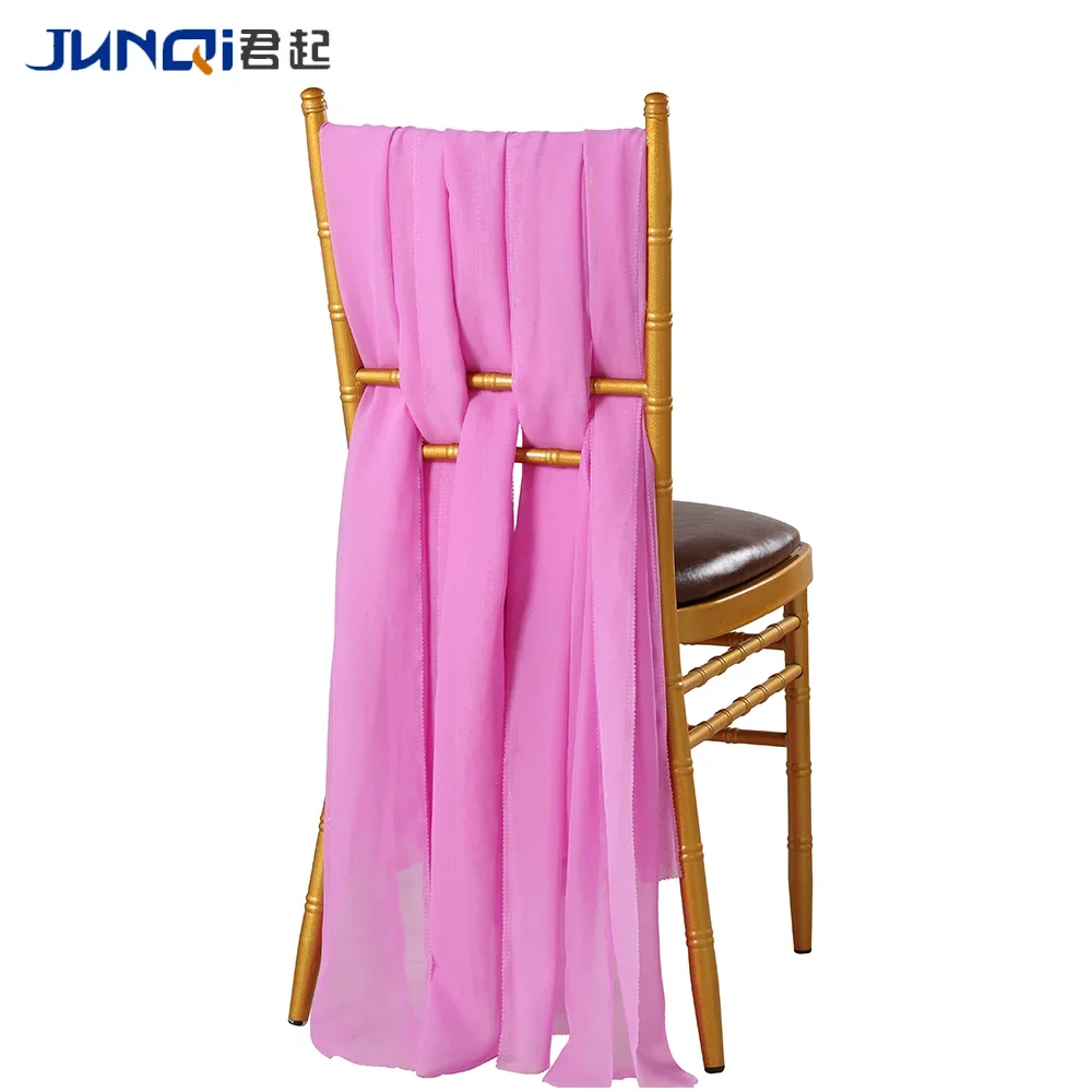 Pink flower spandex Chair Sash cover pink wedding chair cover