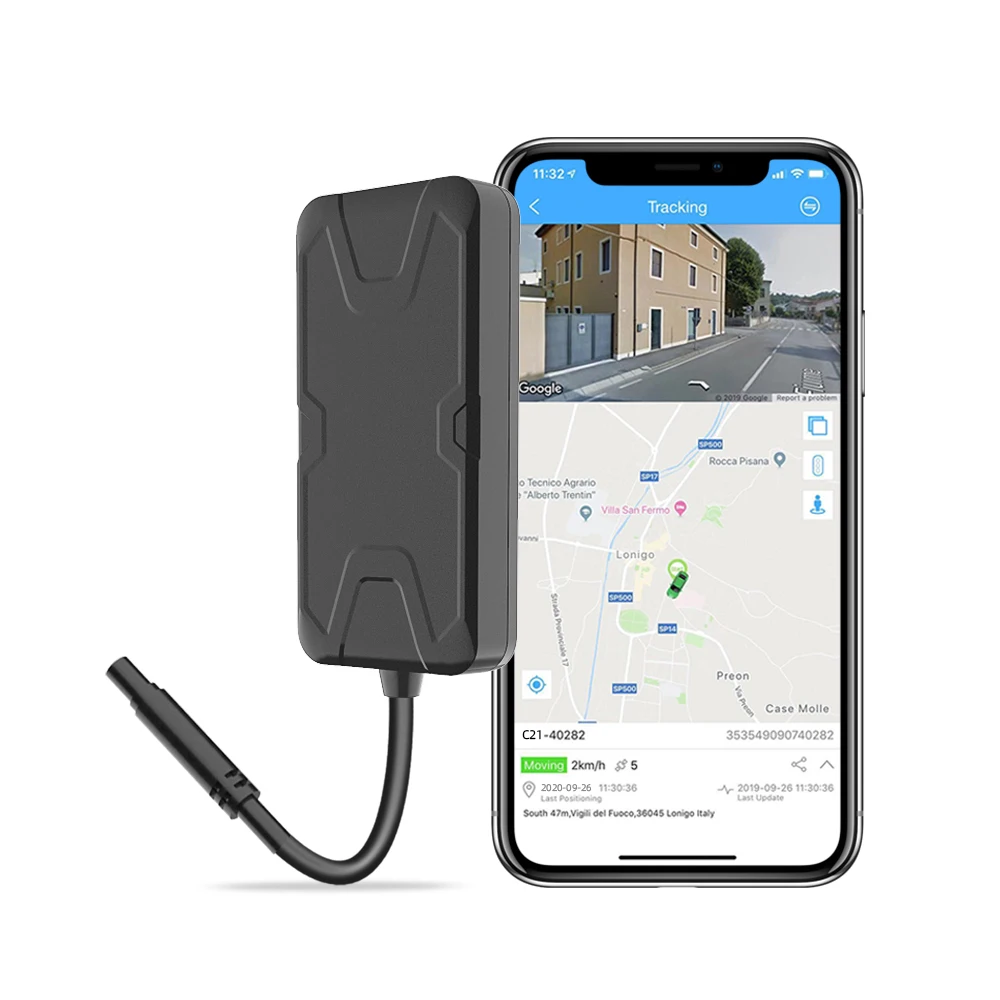 C21 автомобильный GPS-трекер отсечка/восстановление топлива аккмонитор Противоугонный GPS-локатор для мотоциклов электровелосипедов скутеров с приложением