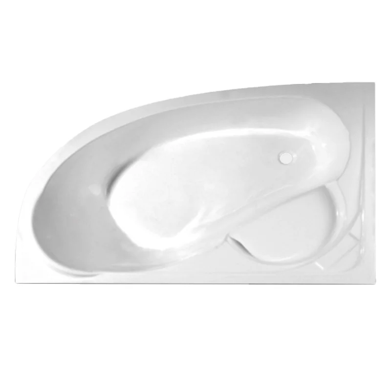 Joinin White Drop-in triangular Engineer acrylic bathtub Economical Insert Tub with seat