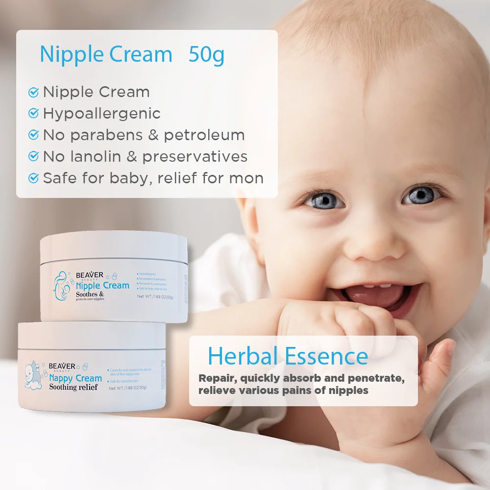 BEAVER Hypoallergenic No Lanolin Pink Lady Nipple Cream For Breastfeeding
