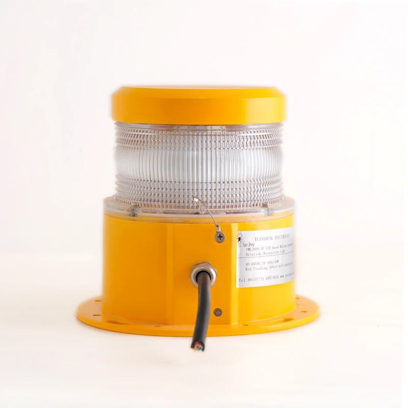 Medium Light Intensity Beacon Light Explosion Proof Solar Aviation Obstruction Lights For Tower